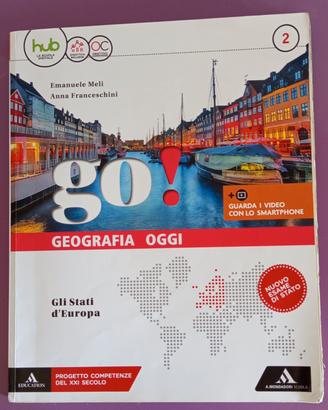 Libro "GO! 2"+"Atlante 2" geografia 2 media