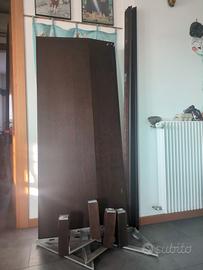 Testiera legno massello - colore: marrone scuro