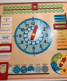 Gioco didattico “pannello del tempo”