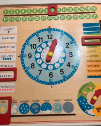 Gioco didattico “pannello del tempo”