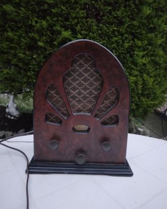 Radio Phonovox in radica naturale riproduzione