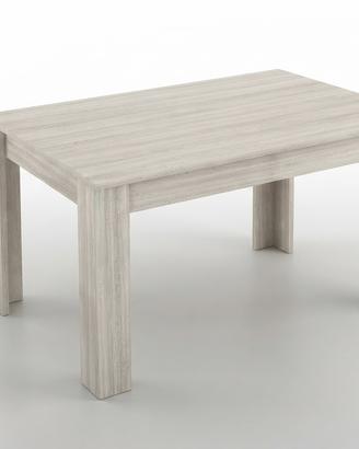 Tavolo allungabile moderno in legno chiaro/ Bianco