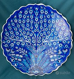 Piatto decorativo in ceramica Iznik