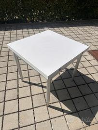 TAVOLO BIANCO ALLUNGABILE 80 x 80 cm