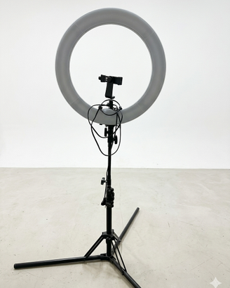 Ring Light LED Professionale con Treppiede e Suppo