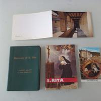 Lotto Santa Rita 2 libretti 1 santino 1 opuscolo 