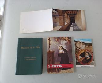 Lotto Santa Rita 2 libretti 1 santino 1 opuscolo 