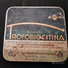 Rara Scatola in latta di TROFOBIOCITINA ca. 1930