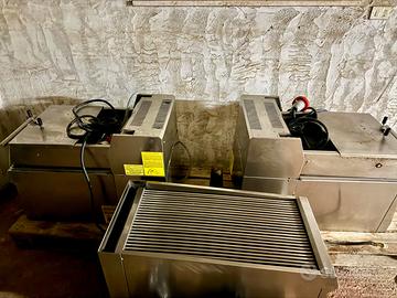 N. 3 Piastre vapor grill Arris elettrica