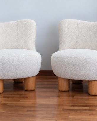 Coppia Poltrone NOHAM Maisons du Monde Boucle Écru