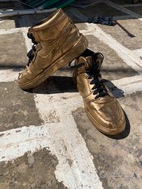 scarpe nike custom oro n.39