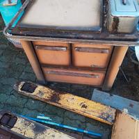 stufa a legna  con forno 