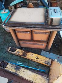 stufa a legna  con forno 