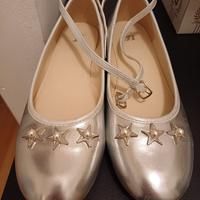 Scarpe ballerine argento bambina 38