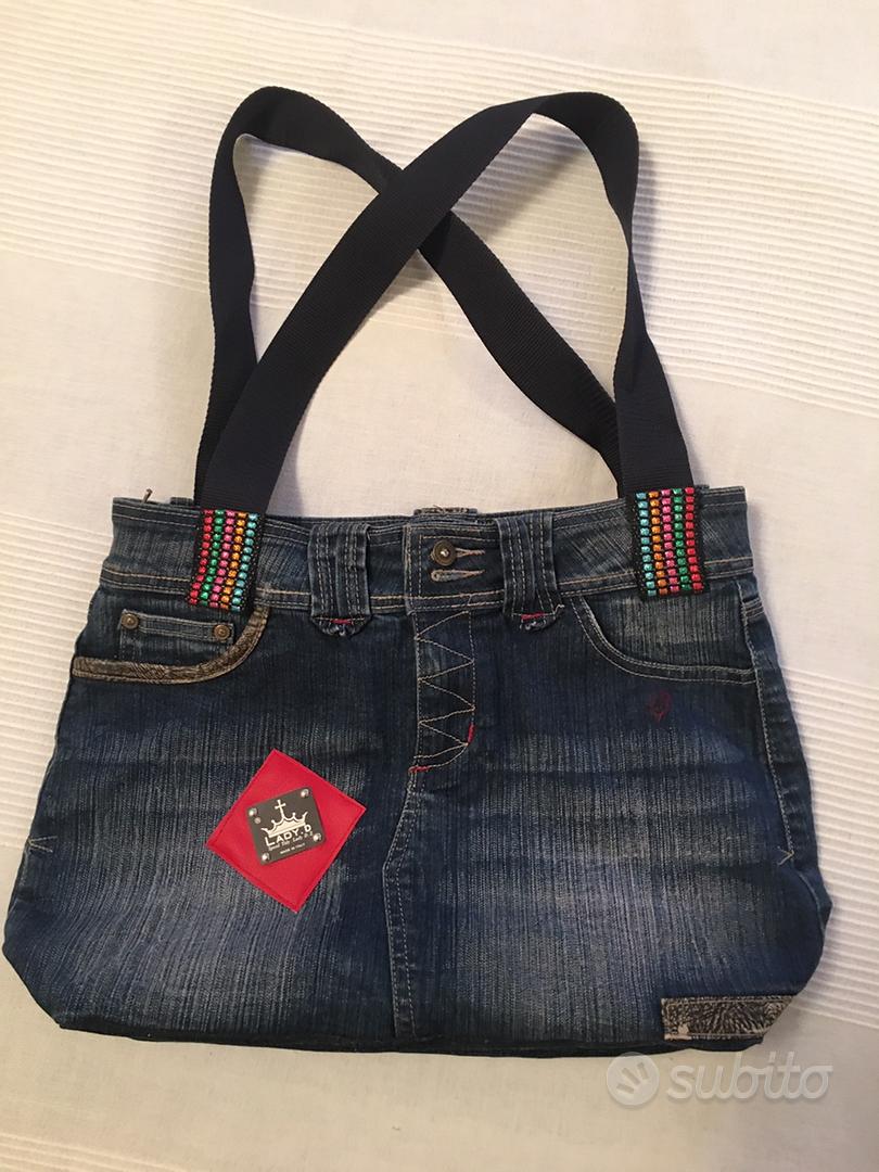 Borsa di jeans hot sale fatta a mano