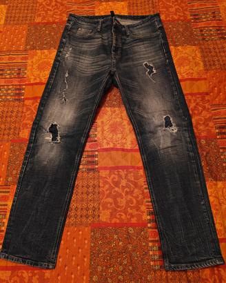 Jeans Benetton Distressed Uomo -Taglia W34