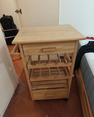 Carrello da cucina con rotelle