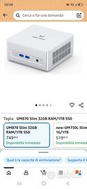 minisforum um870 slim mini pc