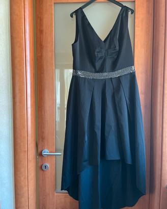 abito elegante nero nuovo con cartellino
