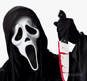 Machera Halloween Horror Scream + coltello finto