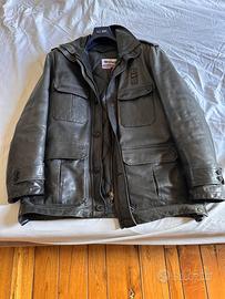 Giacca uomo in pelle Blauer nera taglia L