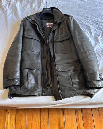 Giacca uomo in pelle Blauer nera taglia L