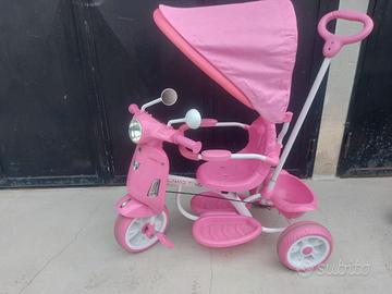 Triciclo bimba Vespa Lamas Toys 3 in 1 rosa