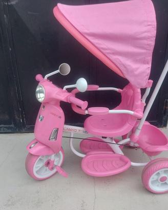 Triciclo bimba Vespa Lamas Toys 3 in 1 rosa