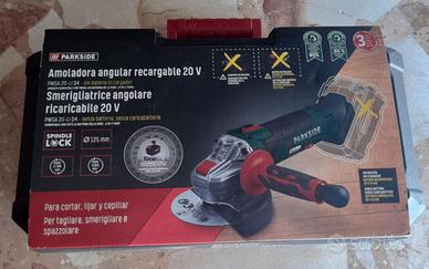Smerigliatrice angolare 20V +14 set dischi 125mm