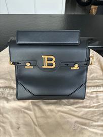 Balmain B-Buzz 23 Black Leather – Borsa Donna Nera