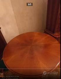 Tavolo rotondo da pranzo allungabile