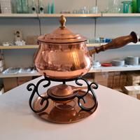 Set per fonduta in rame