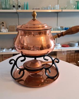 Set per fonduta in rame