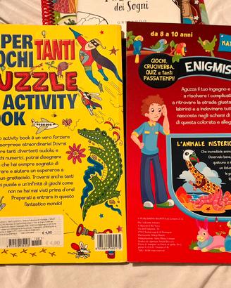 Due libri enigmistica e giochi rompicapo
