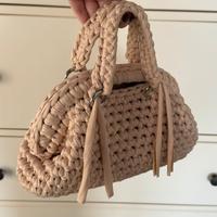 Clutch Bag Beige con Manici