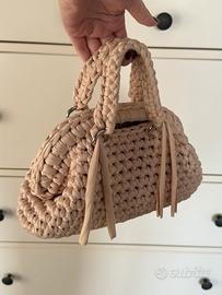 Clutch Bag Beige con Manici