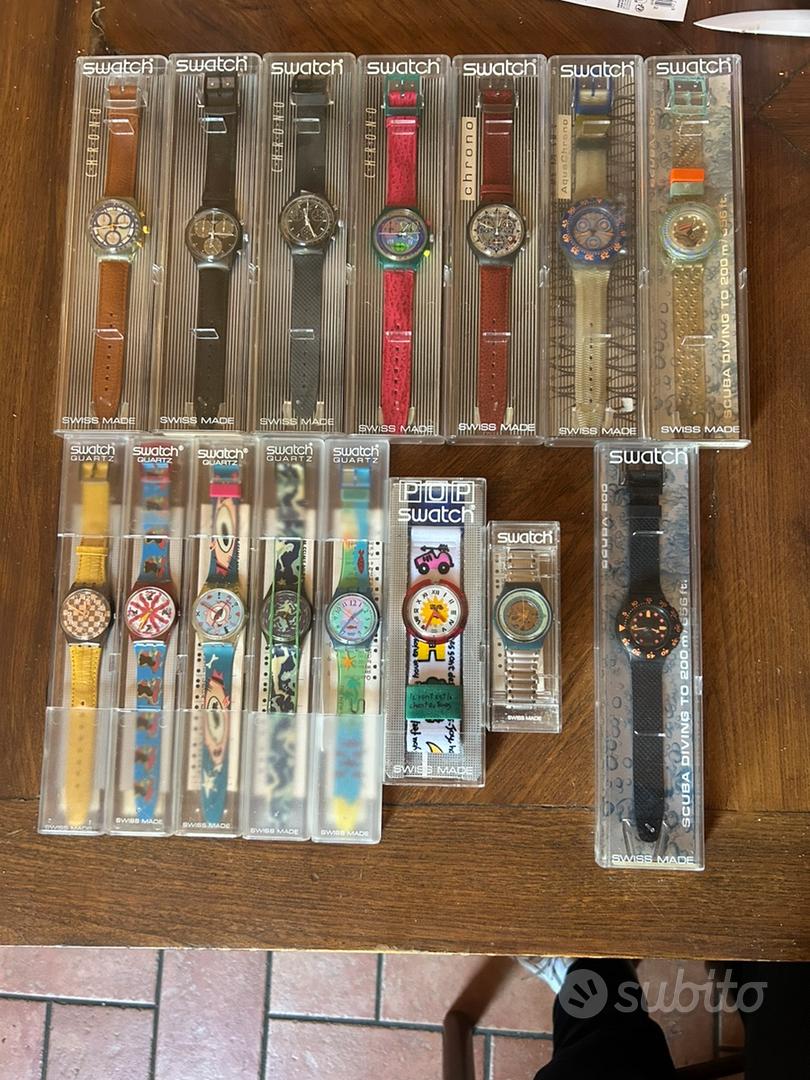 LOTTO 14 pezzi rari swatch vintage(anni 1980/1990) Collezionismo