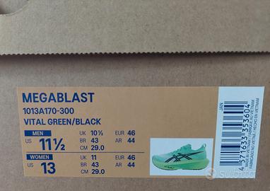 errato numero scarpe Megablast