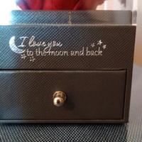 parure collana e orecchini in acciaio con brillano