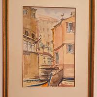 Quadro di Boccadasse, 1976 - acquarello