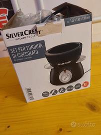 set per fonduta di cioccolato Silver Crest