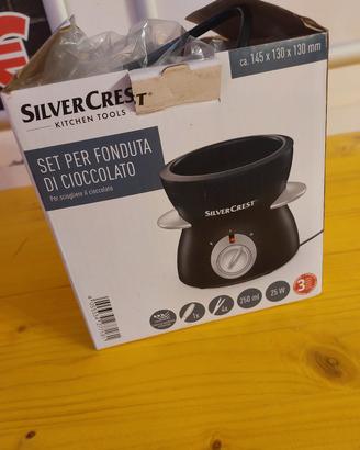 set per fonduta di cioccolato Silver Crest