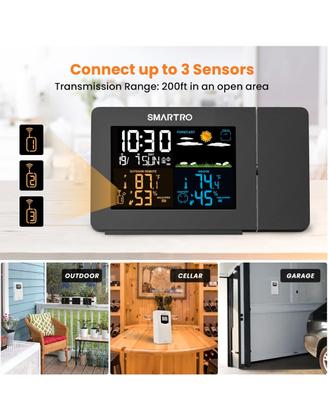 Stazione meteorologica wireless Orologio digitale