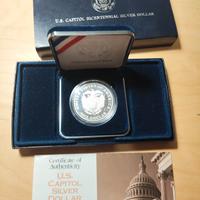 Dollaro americano proof in argento 