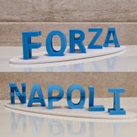 Forza Napoli ambigramma stampato 3D