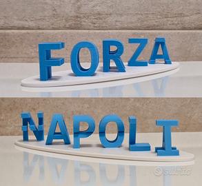 Forza Napoli ambigramma stampato 3D