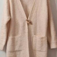 Cardigan Lungo Panna 