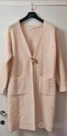 Cardigan Lungo Panna 