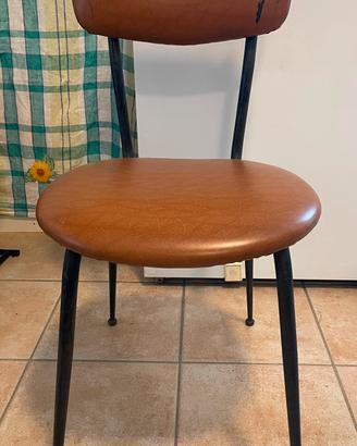 sedie vintage ecopelle