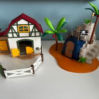 set playmobil pirati e fattoria